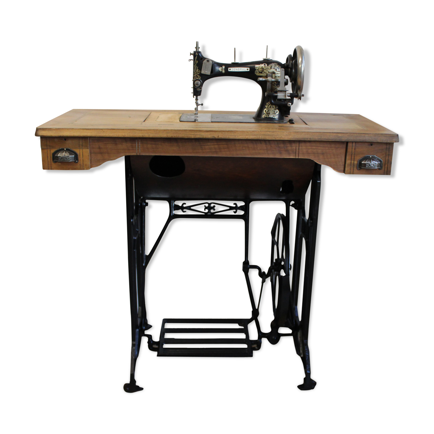 Restored old sewing machine