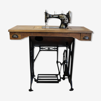 Restored old sewing machine