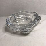 Cendrier cristal Daum grand modèle signé France vintage