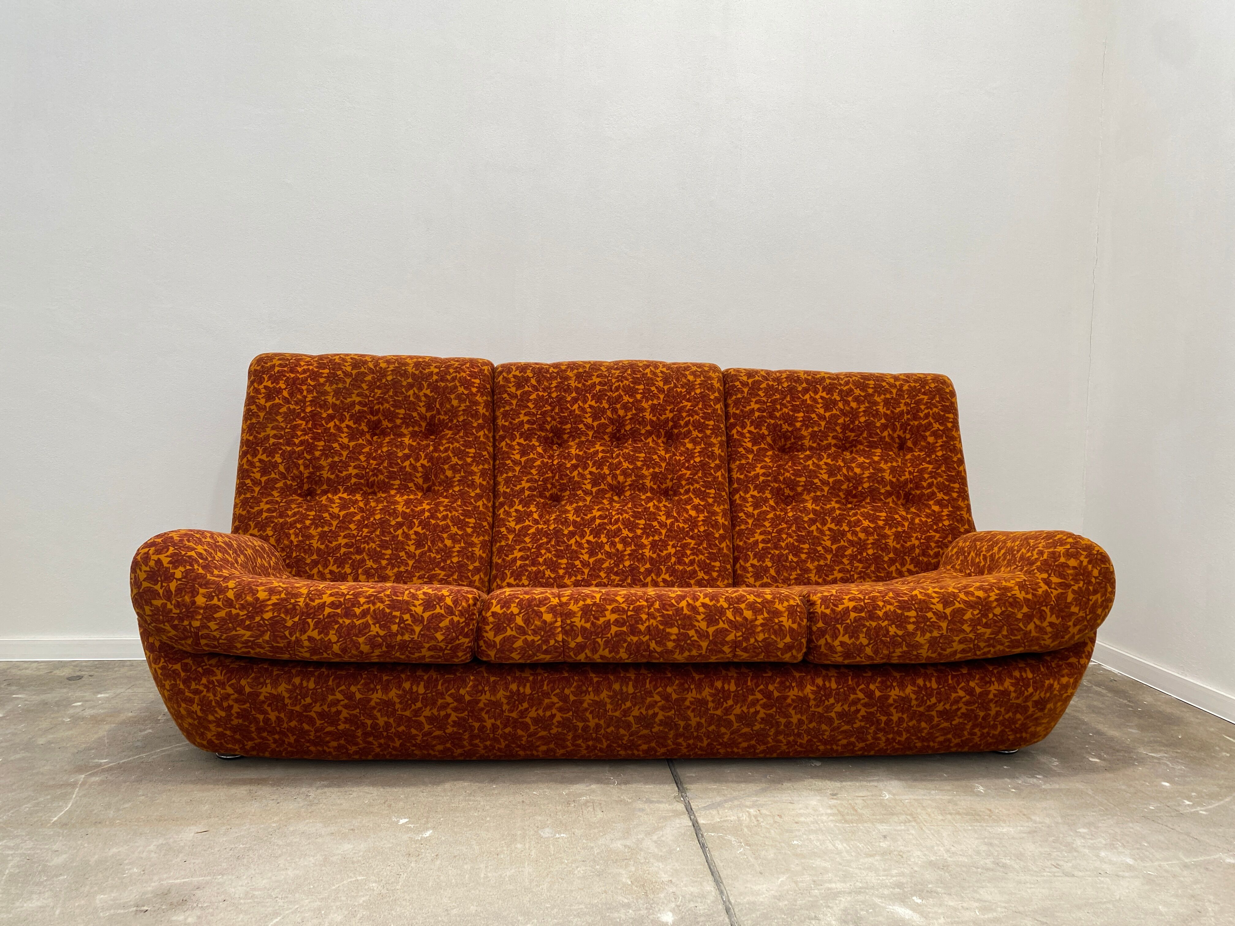eastern bloc vintage living room set by jitona, czechoslovakia, 1970s