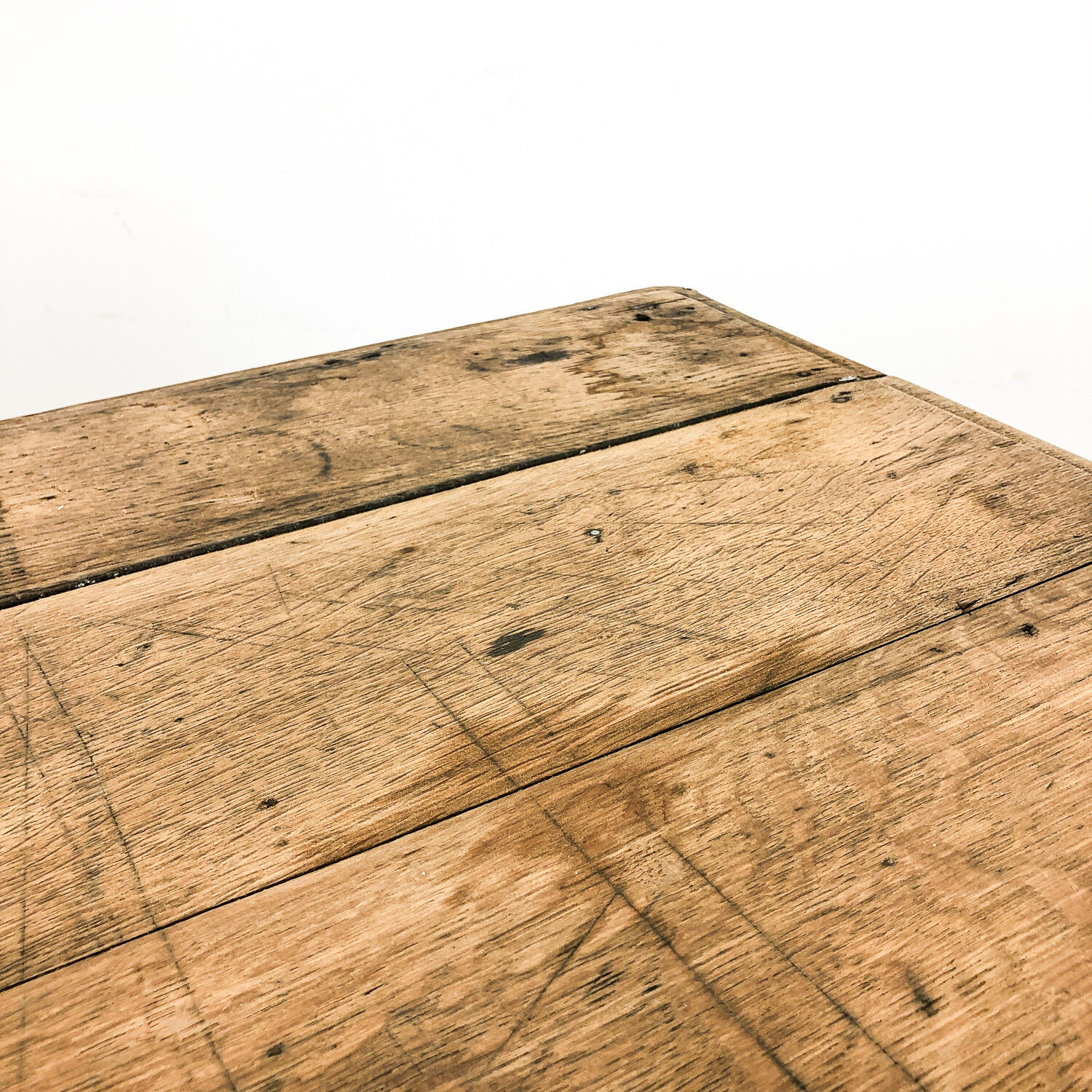 Antique bleeched oak drapers table 19th century