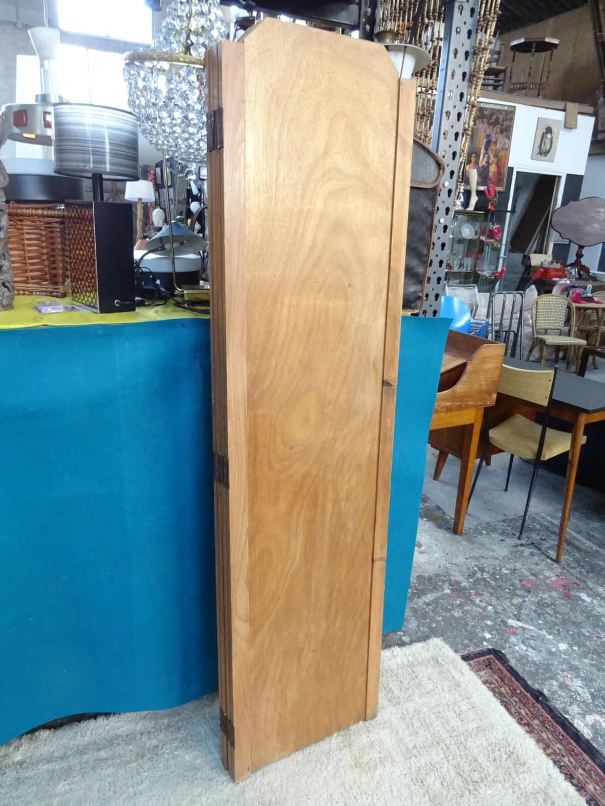 Wooden screen 4 leaves 50s