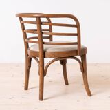 Set of 2 Thonet Armchairs, Model B246, 1930s, Restored & Reupholstered