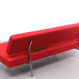 Martin Visser  red sofa day bed 1960s dutch