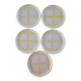 5 vintage Matous dessert plates