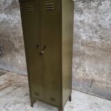 Industrial locker army green wardrobe
