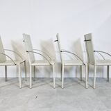 Carlo bartoli dining chairs for matteo grassi, 1980s