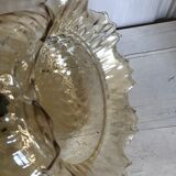 Vintage amber glass hanging