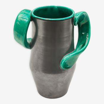 Green and anthracite vase, 1960