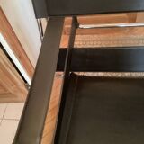 Pair of Wassily black leather armchairs