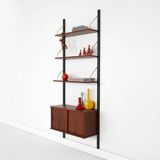 Teak shelving unit, Danish design, 1960s, production: Denmark