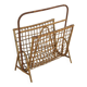 Scandinavian rattan magazine rack, Sweden, 1950