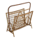 Scandinavian rattan magazine rack, Sweden, 1950