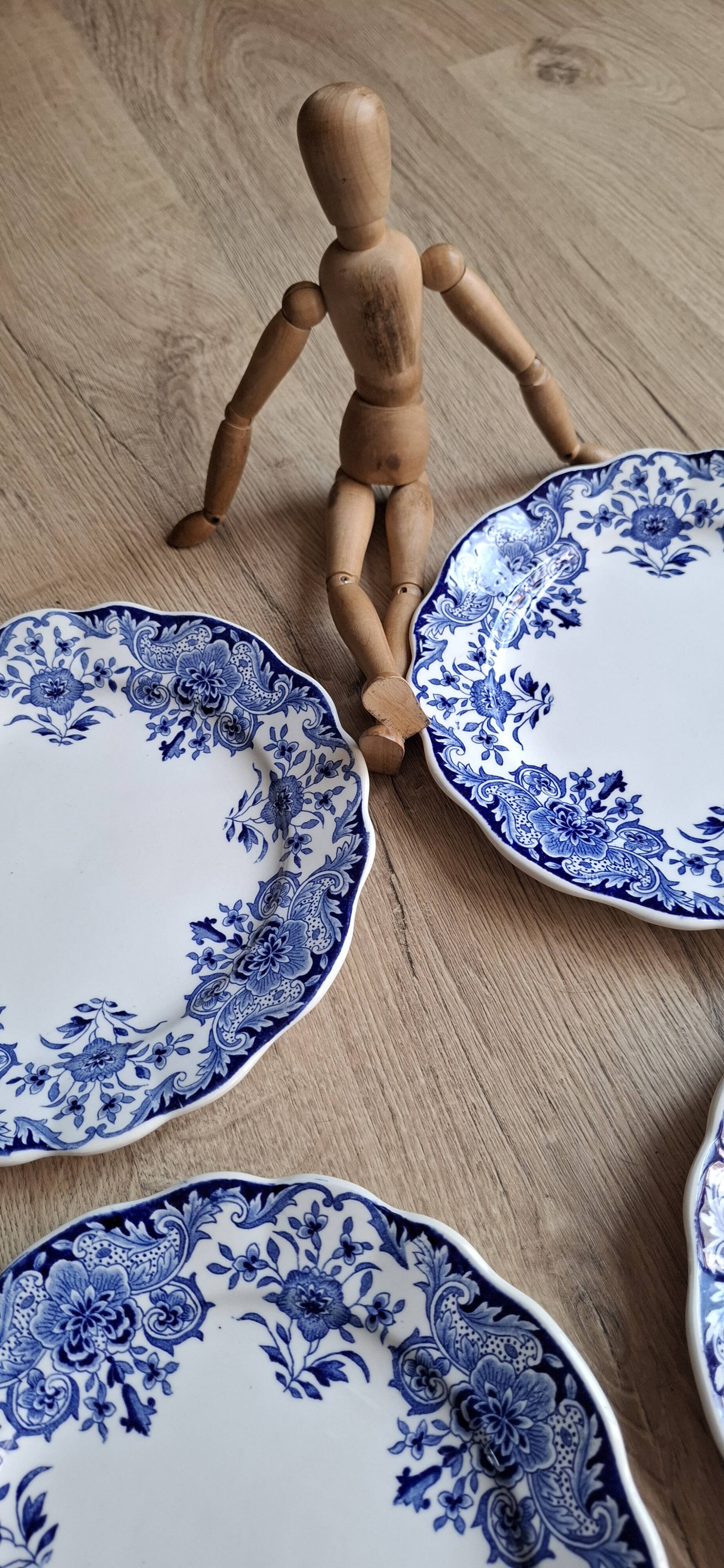 Set 6 assiettes plates Dordrecht 1920