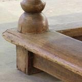 Antique Nordic Baroque Oak Table, Dated 1807