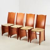 Philippe Starck Set of 4 Bob Dubois Dining Chairs for Driade Aleph Italy 1987