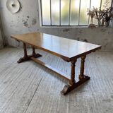 3m oak table from 1950 with its extensions
