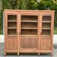Large Art Deco Display Library stripped in solid mahogany 1930 200cm