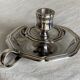 Silver-plated hand candlestick in the Louis XV style