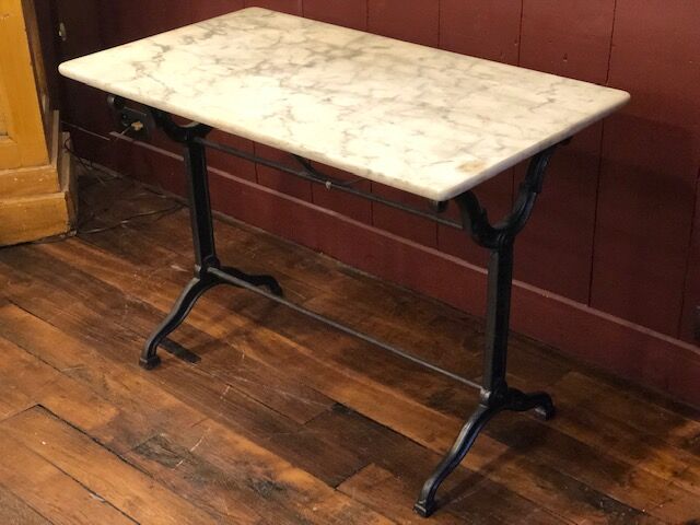 Former top bistro table marble