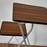 Table d'appoint de projection en formica années 70