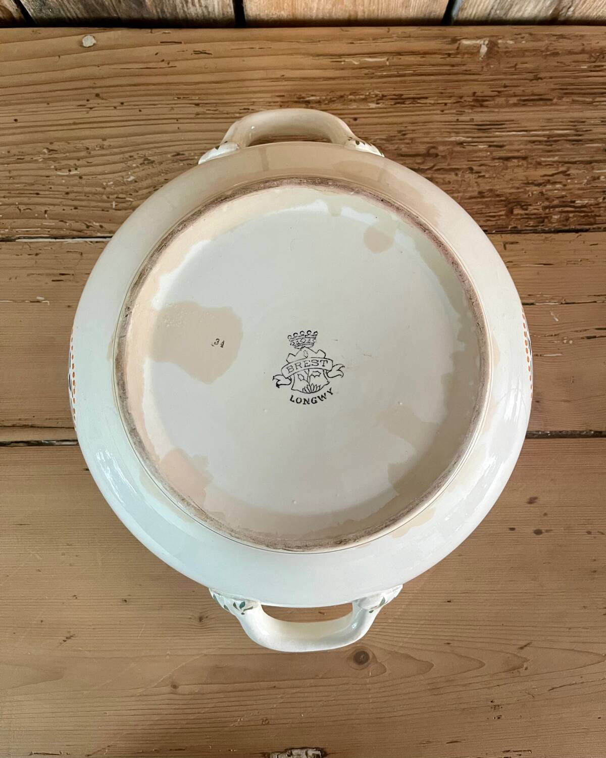 Longwy iron earth soup tureen