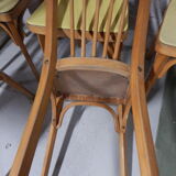 Set of 6 Baumann bistro chairs, 50/60's
