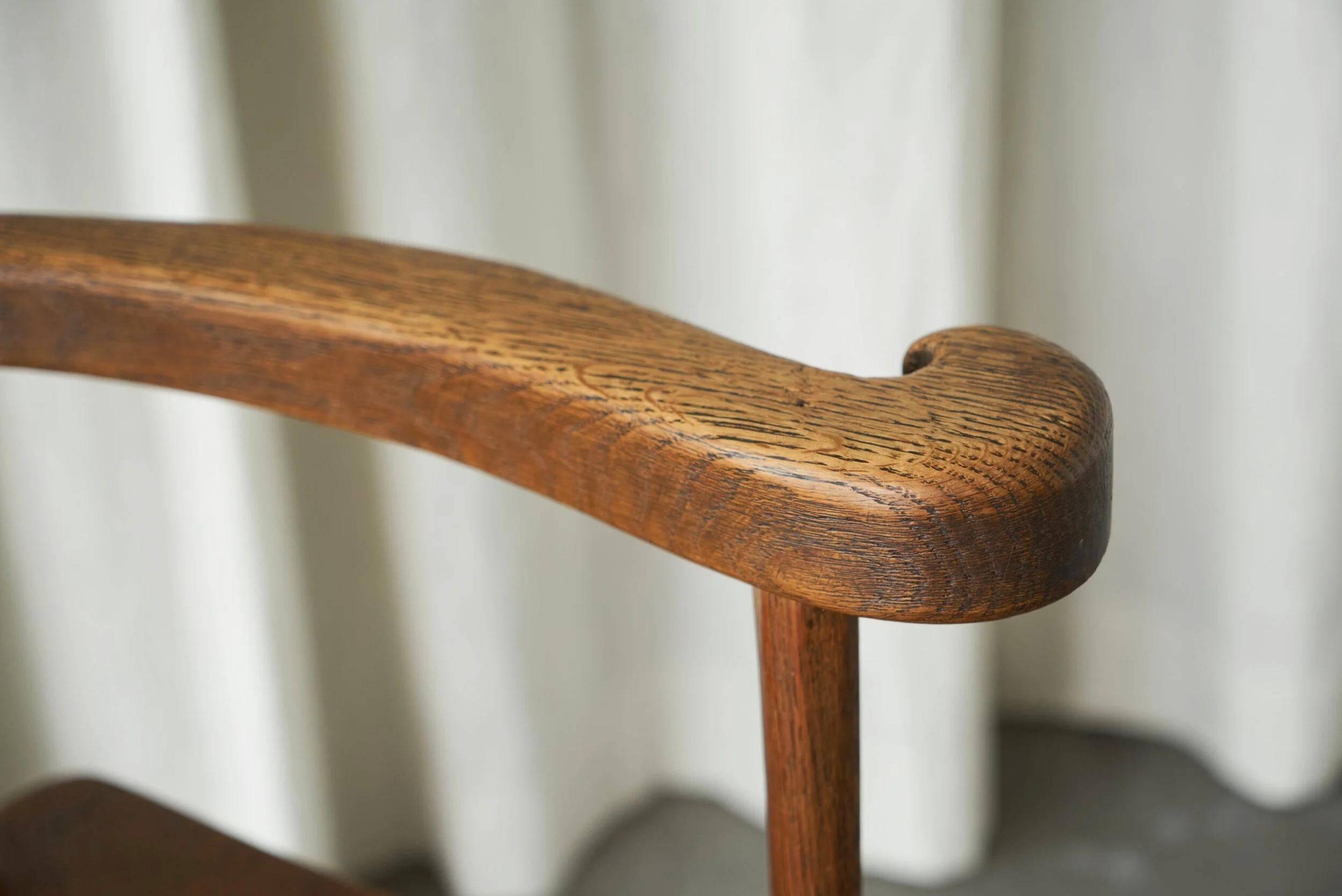 Traditional Armchair Folk Style in Oak 1930s