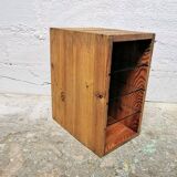 Wooden and glass shelf