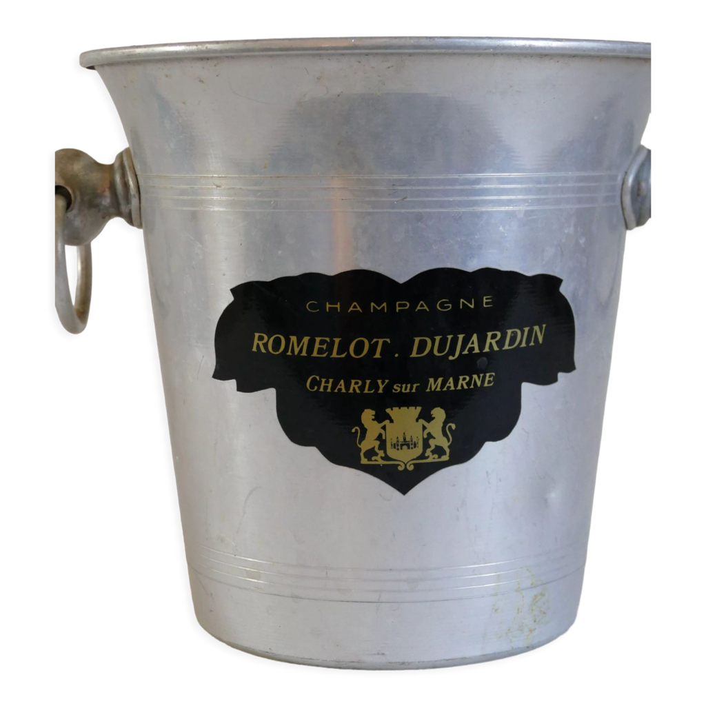 Seau à Champagne Vintage Henriot – Aluminium Argenté – Années 60/70