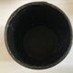 Black leather desk wastebasket, 1960