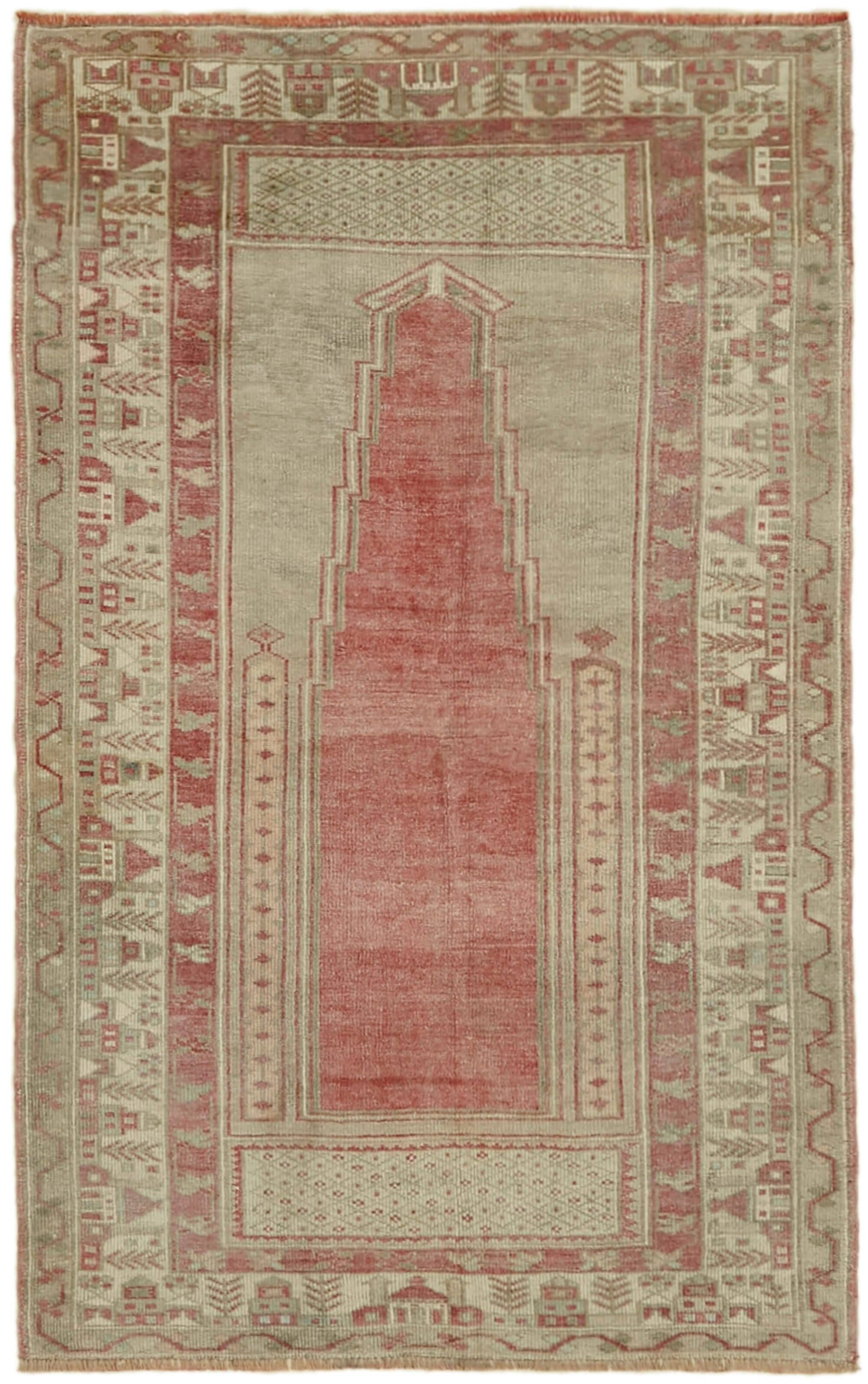 Turkish Vintage Anatolian Rug 127 cm x 190 cm
