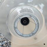 Holophane art deco glass pendant light