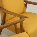 Pair of Scandinavian armchairs 1960 curved armrests. Ref Mimosa