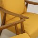 Pair of Scandinavian armchairs 1960 curved armrests. Ref Mimosa