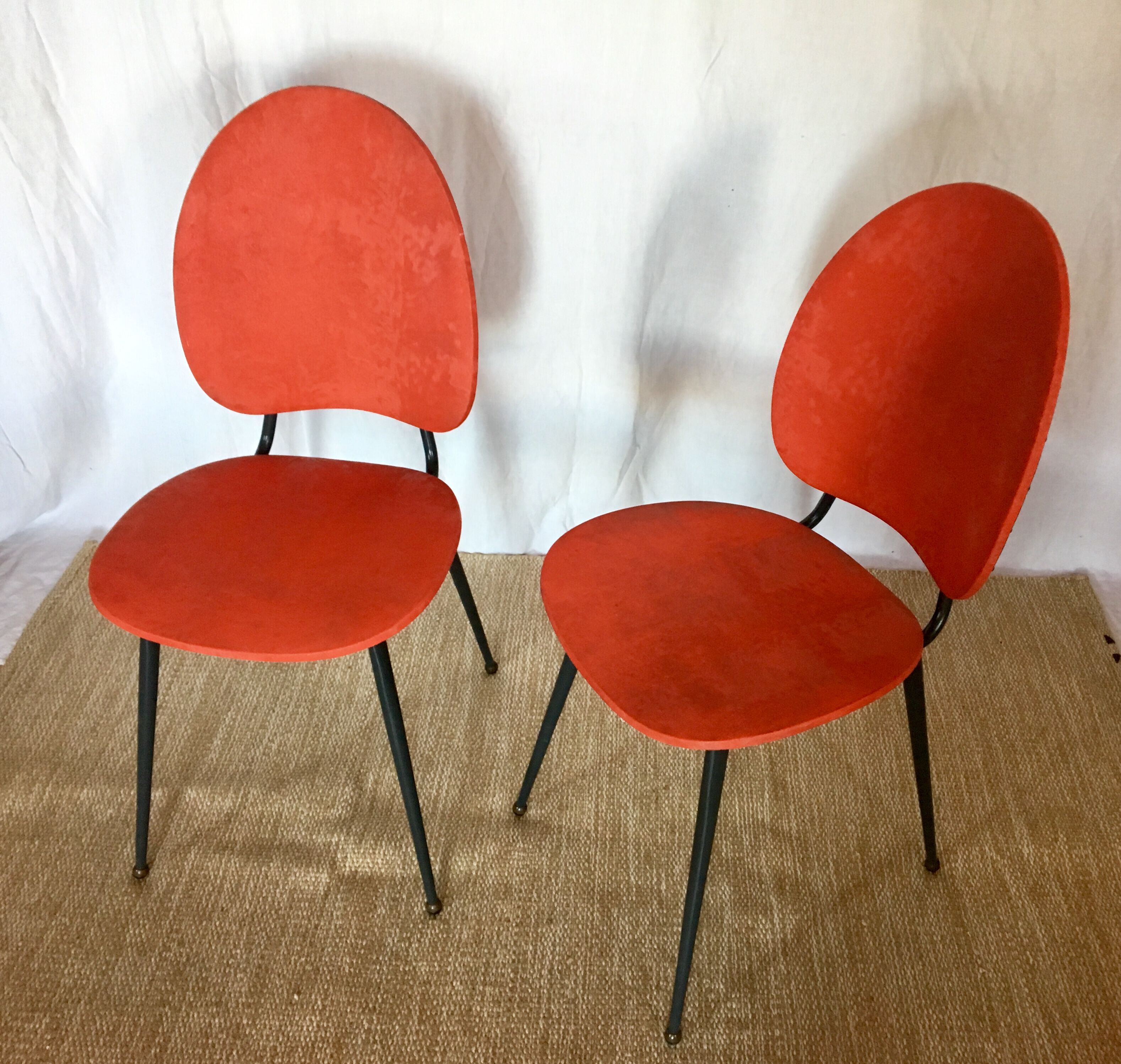 Pair of chairs 60s vinyl