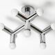 Very rare 1960s Space Age Chrome ceiling lamp by J.T. Kalmar Austria