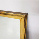 Vintage brass rectangle mirror