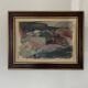 Vintage Oil on Canvas signed Modernist Gustav Adolf Johansson 1972
