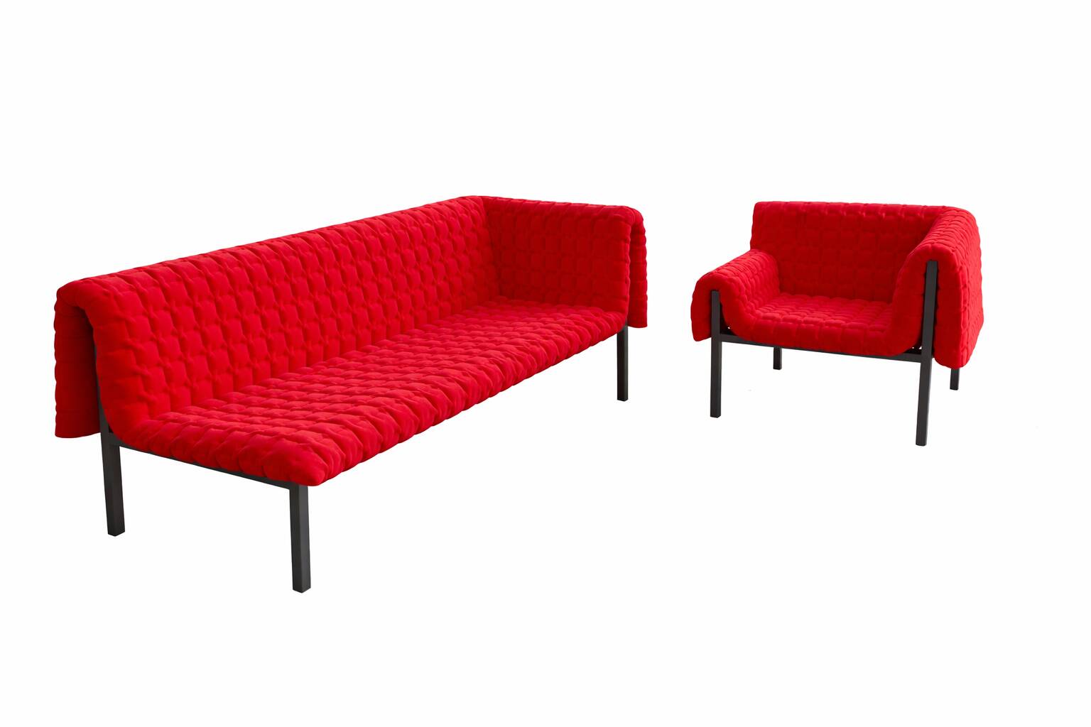 Inga Sempe - Ligne Roset Armchair and Chaise Longue model Ruché