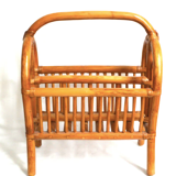 Rattan magazine holder