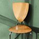 Set of two pairs of vintage 1970s chairs, in chrome metal and beech.