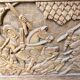 Antique Large Exotic Wood Chest Carved Africa