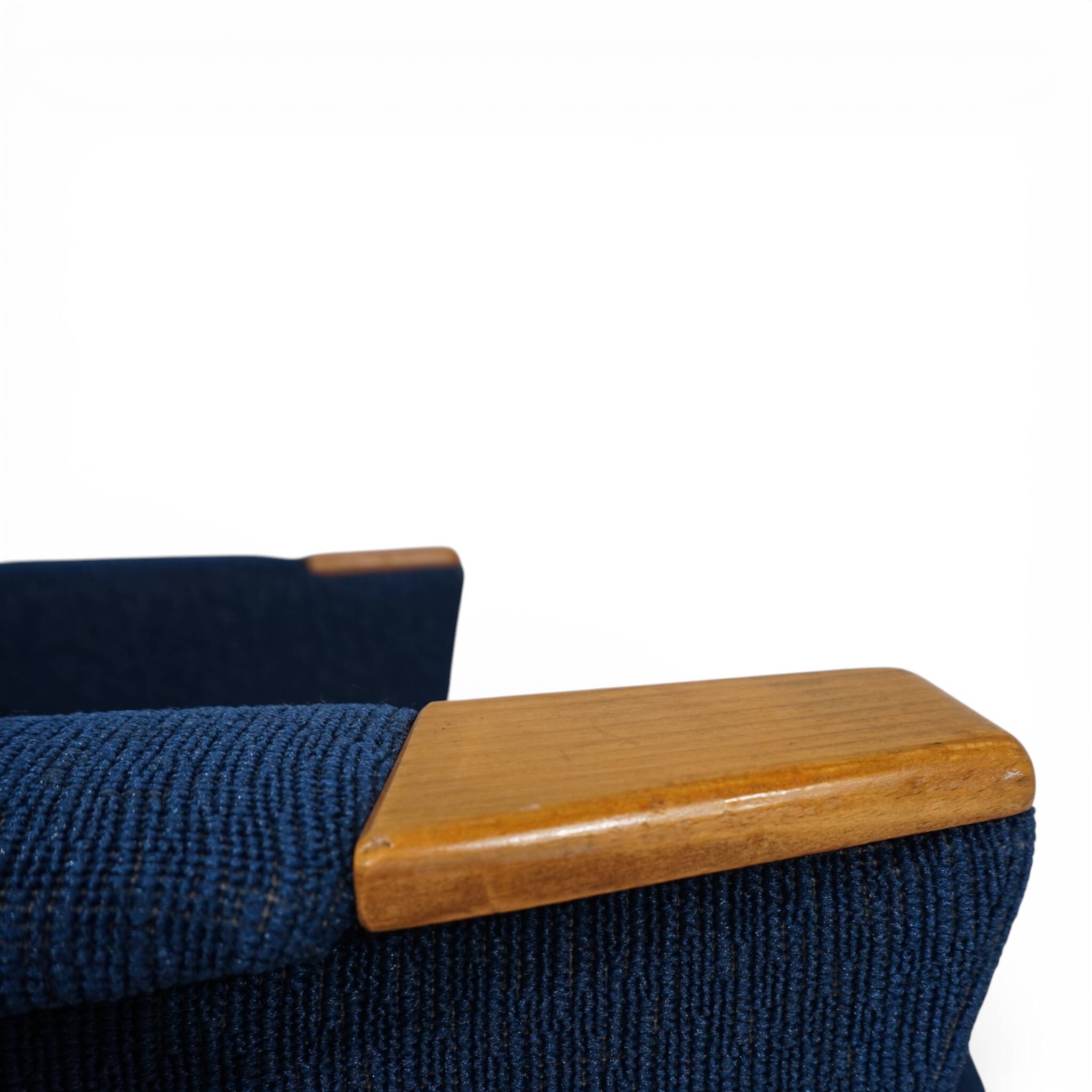 Blue cocktail chair MCM, 1950