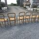 6 chaises en merisier