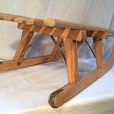 Davos vintage sled in solid beech - 60s/70s