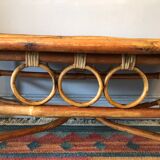 Rattan coffee table