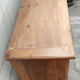 Old trade furniture with six solid pine drawers