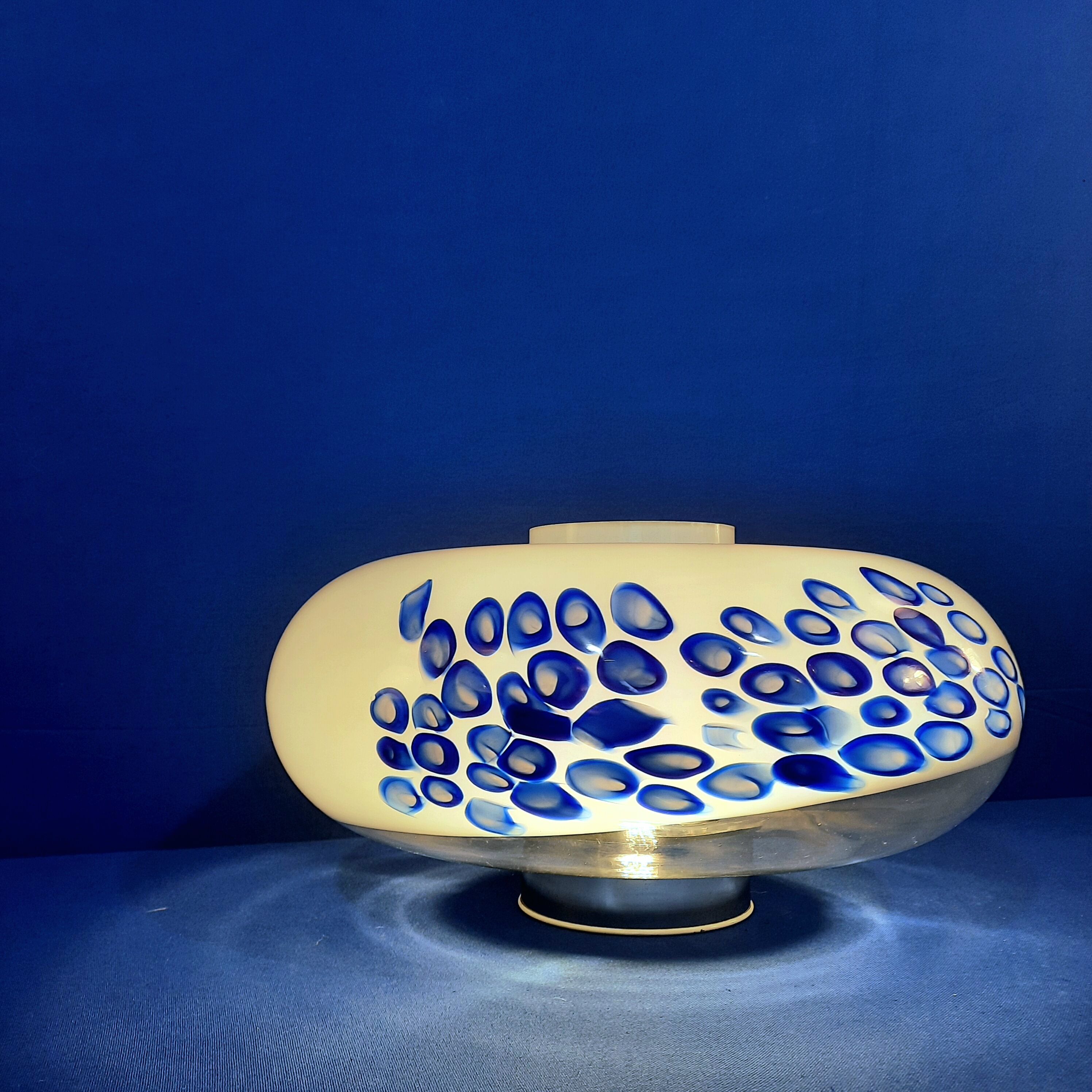 Murano glass table lamp Angelo Brotto by Esperia Circa 1970