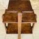Art Deco Console in walnut with 3 levels, Circa 1938.